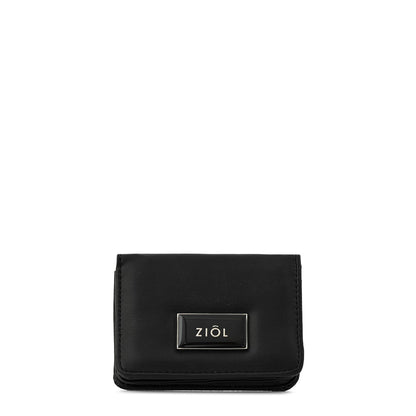 Tarjetero con bolsillo interior pequeña zia negro