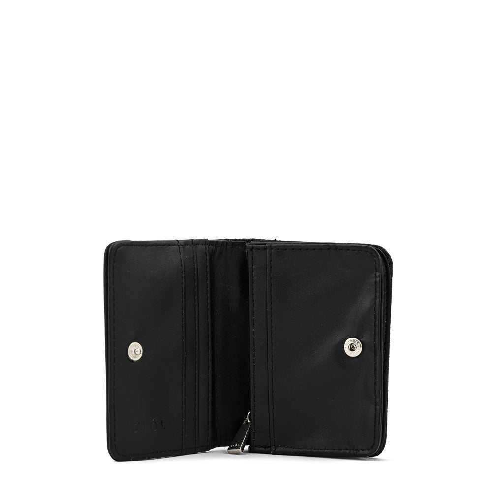 Tarjetero con bolsillo interior pequeña zia negro