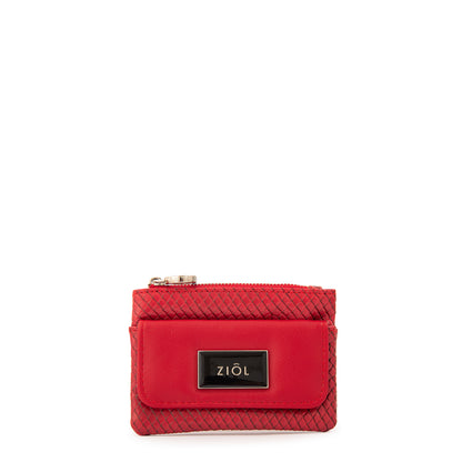Monedero con bolsillo zia rojo