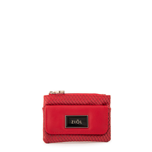 Monedero con bolsillo zia rojo
