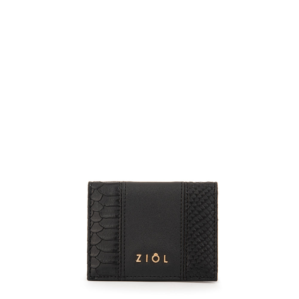 Tarjetero con ventana exterior blur negro