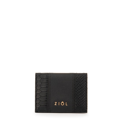 Tarjetero con ventana exterior blur negro