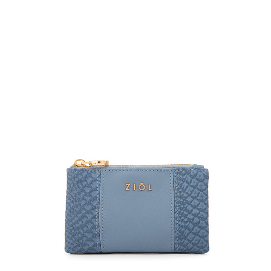 Monedero rectangular blur denim