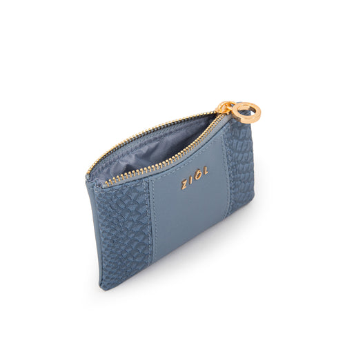 Monedero rectangular blur denim