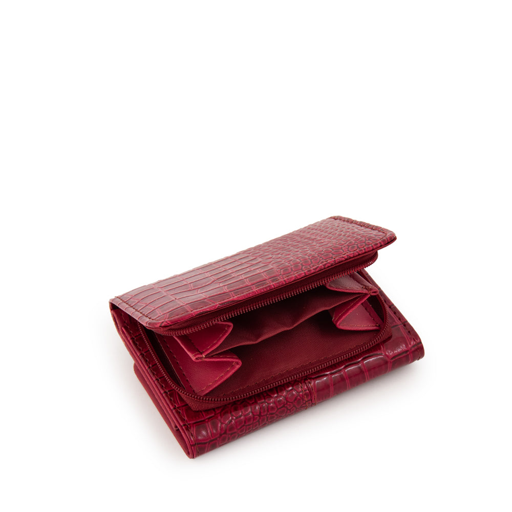 Billetera caroline pequeña rojo