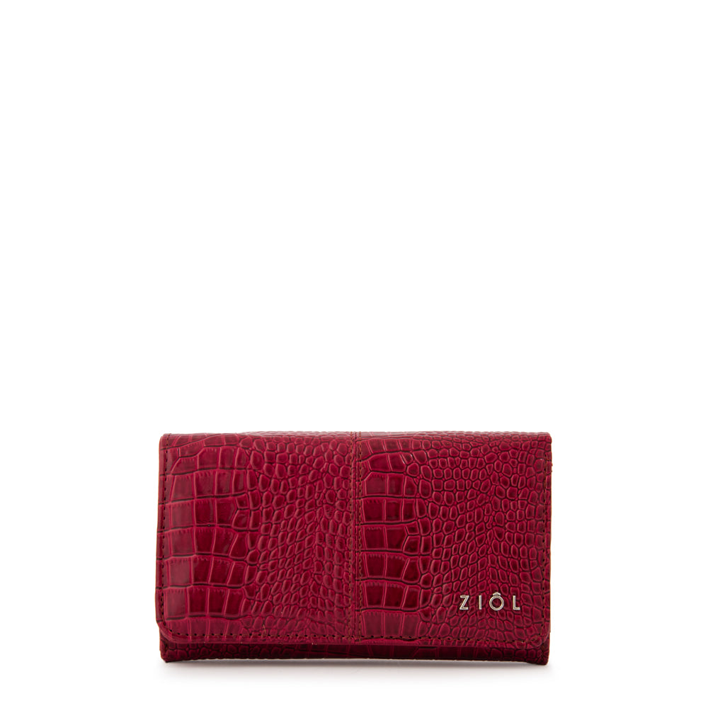 Billetera acordeon caroline mediana rojo