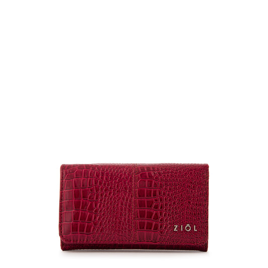 Billetera acordeon caroline mediana rojo