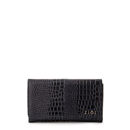 Billetera acordeon caroline mediana azul oscuro