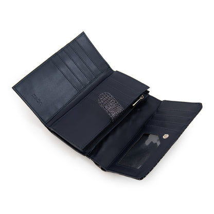 Billetera acordeon caroline mediana azul oscuro