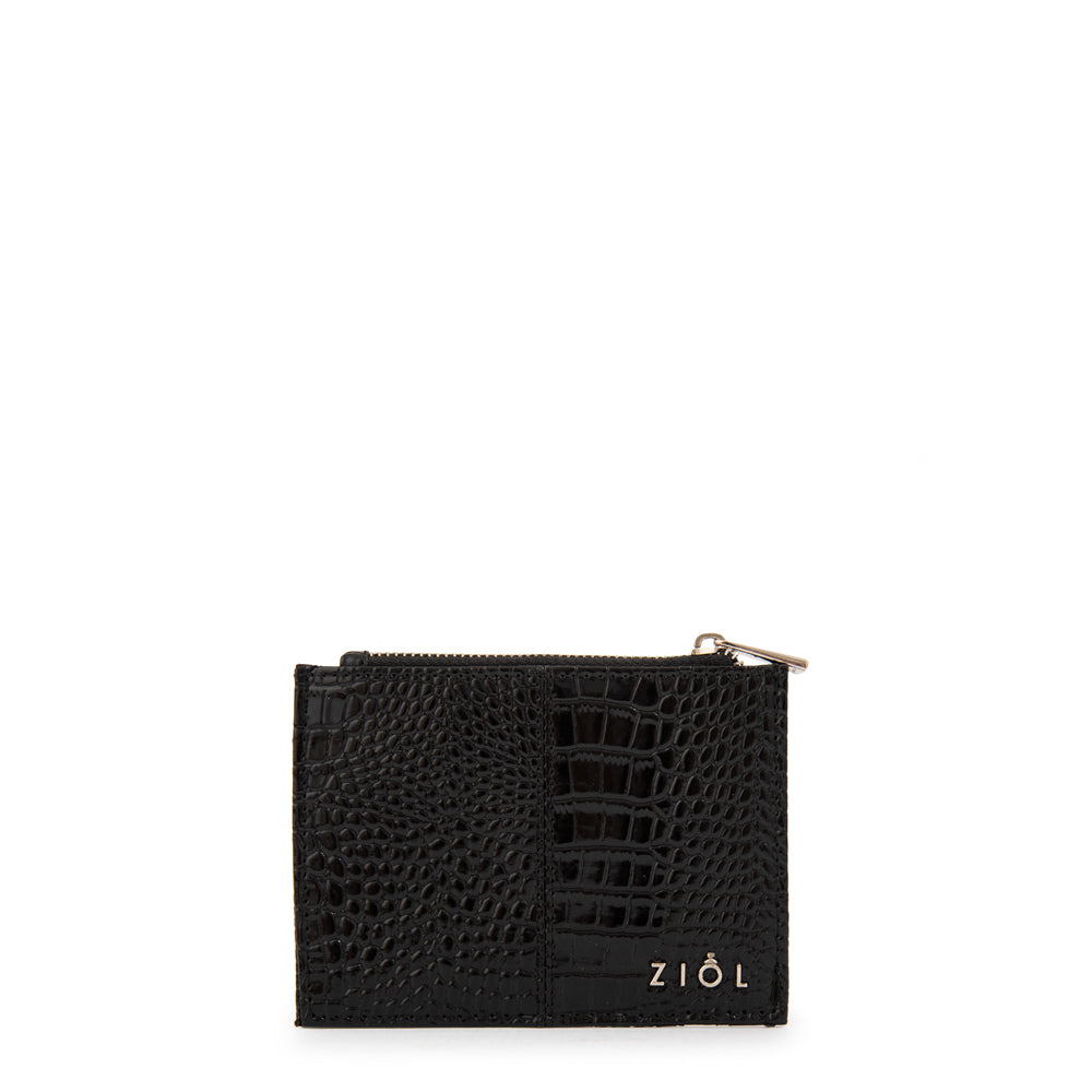 Tarjetero caroline pequeña negro