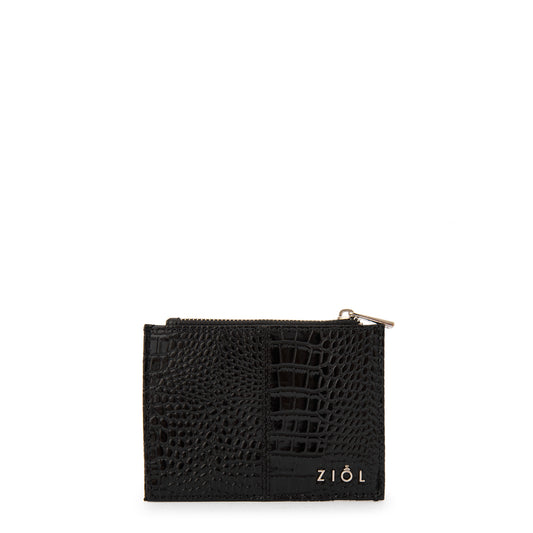 Tarjetero caroline pequeña negro