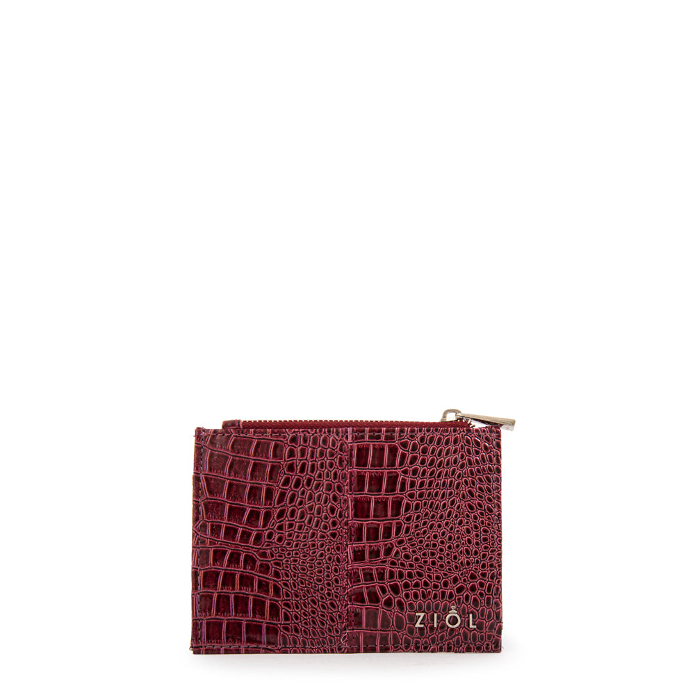 Tarjetero caroline pequeña rojo