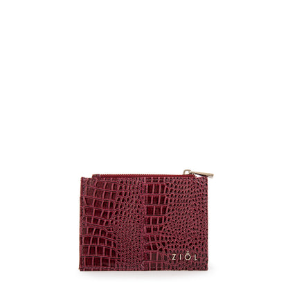 Tarjetero caroline pequeña rojo