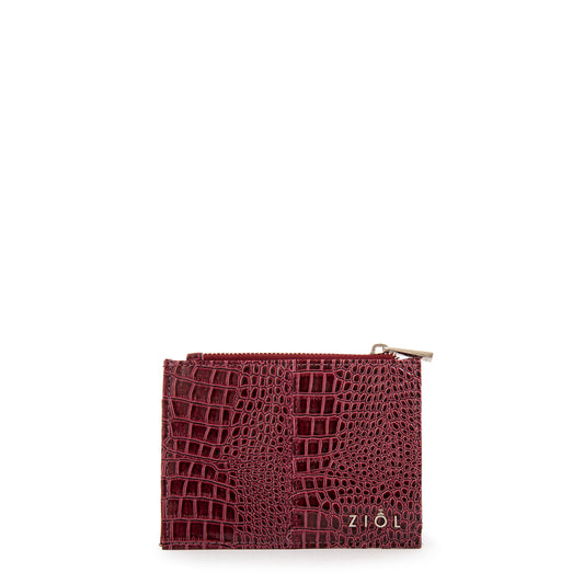 Tarjetero caroline pequeña rojo