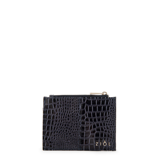 Tarjetero caroline pequeña azul oscuro