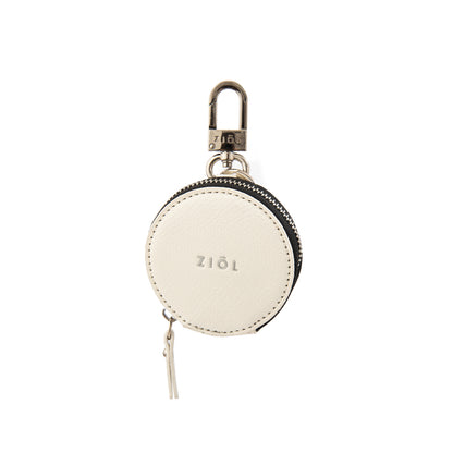 Hanging monedero rudi blanco crudo