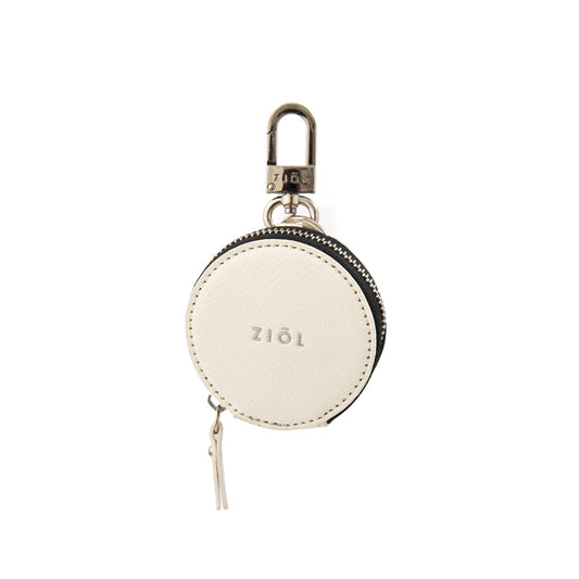 Hanging monedero rudi blanco crudo