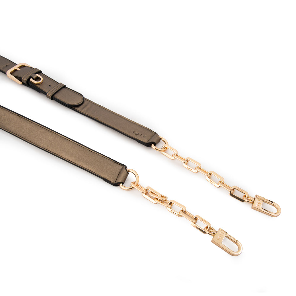 Longstrap silver plateado oscuro