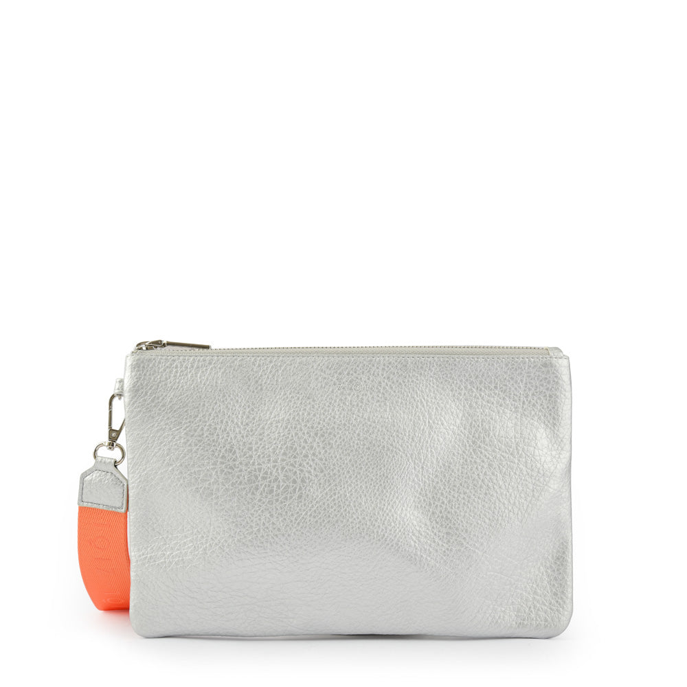 Billetera estuche grande famille plateado