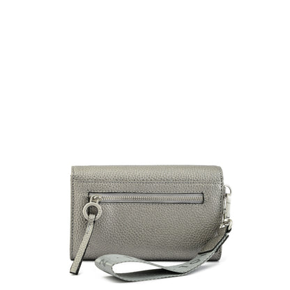 Billetera acordeon mediana vayk plateado oscuro