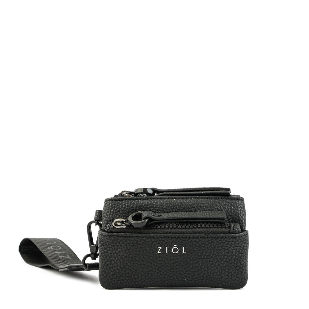 Monedero rectangular pequeña vayk negro