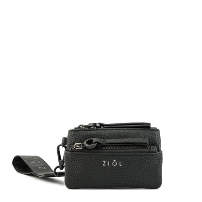 Monedero rectangular pequeña vayk negro