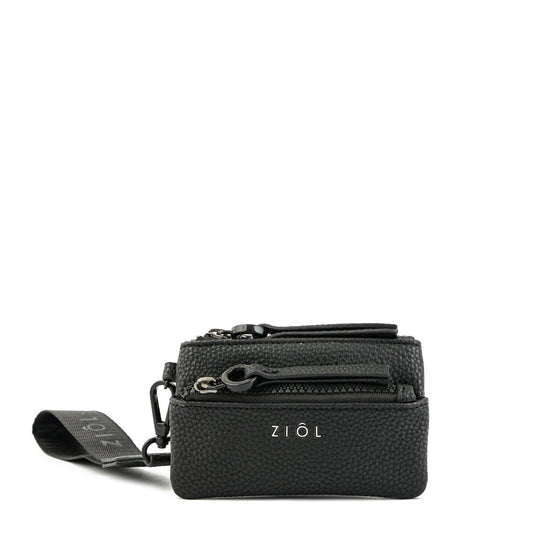 Monedero rectangular pequeña vayk negro