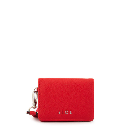 Tarjetero vayk pequeña rojo