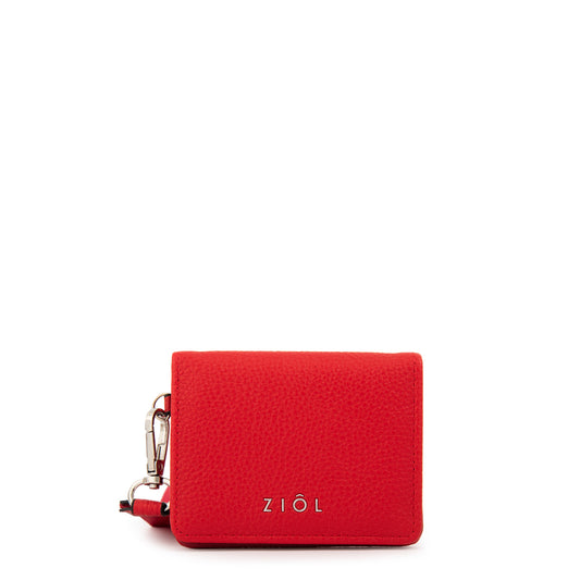 Tarjetero vayk pequeña rojo