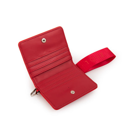 Tarjetero vayk pequeña rojo