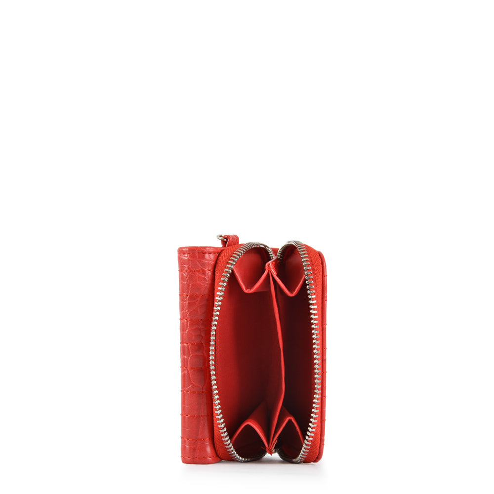 Billetera cierre exterior odzun rojo