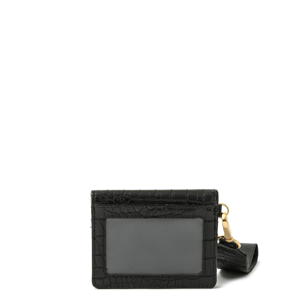 Tarjetero con ventana pequeña odzun negro