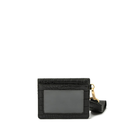 Tarjetero con ventana pequeña odzun negro
