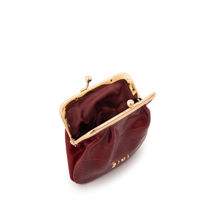 Monedero pellizco pequeña ariana rojo