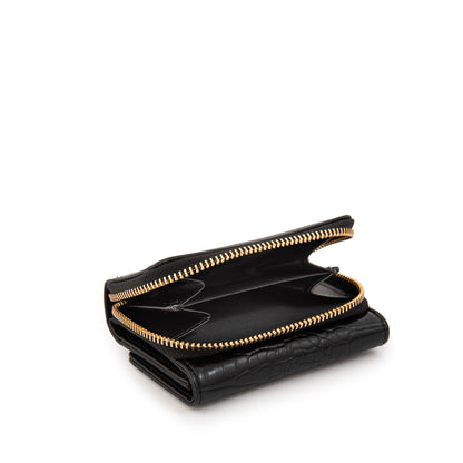 billetera cierre exterior pequeña ariana negro