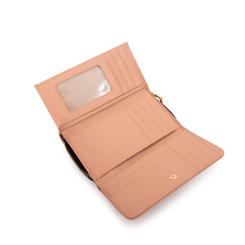 billetera cierre exterior mediana ariana rosa viejo