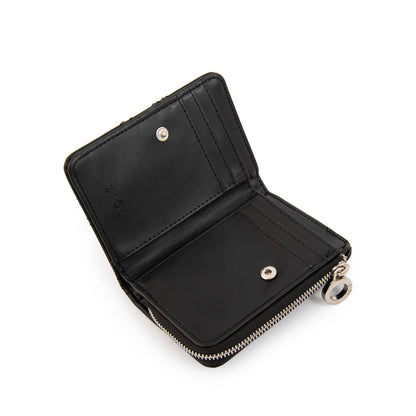 billetera cierre exterior pequeña elvira negro