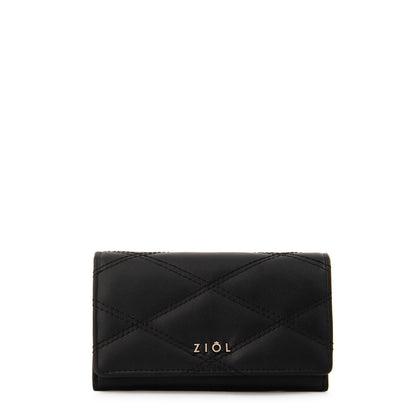 billetera cierre exterior mediana elvira negro