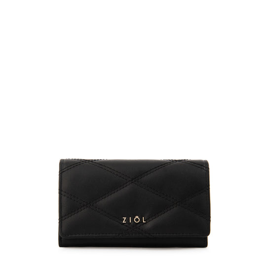 billetera cierre exterior mediana elvira negro