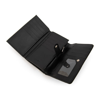 billetera cierre exterior mediana elvira negro