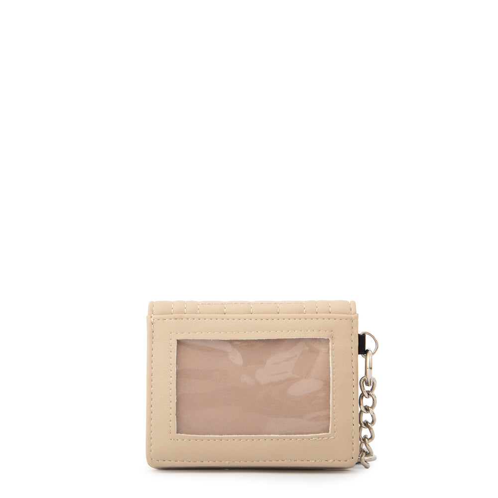 Tarjetero rectangular nay pequeña beige