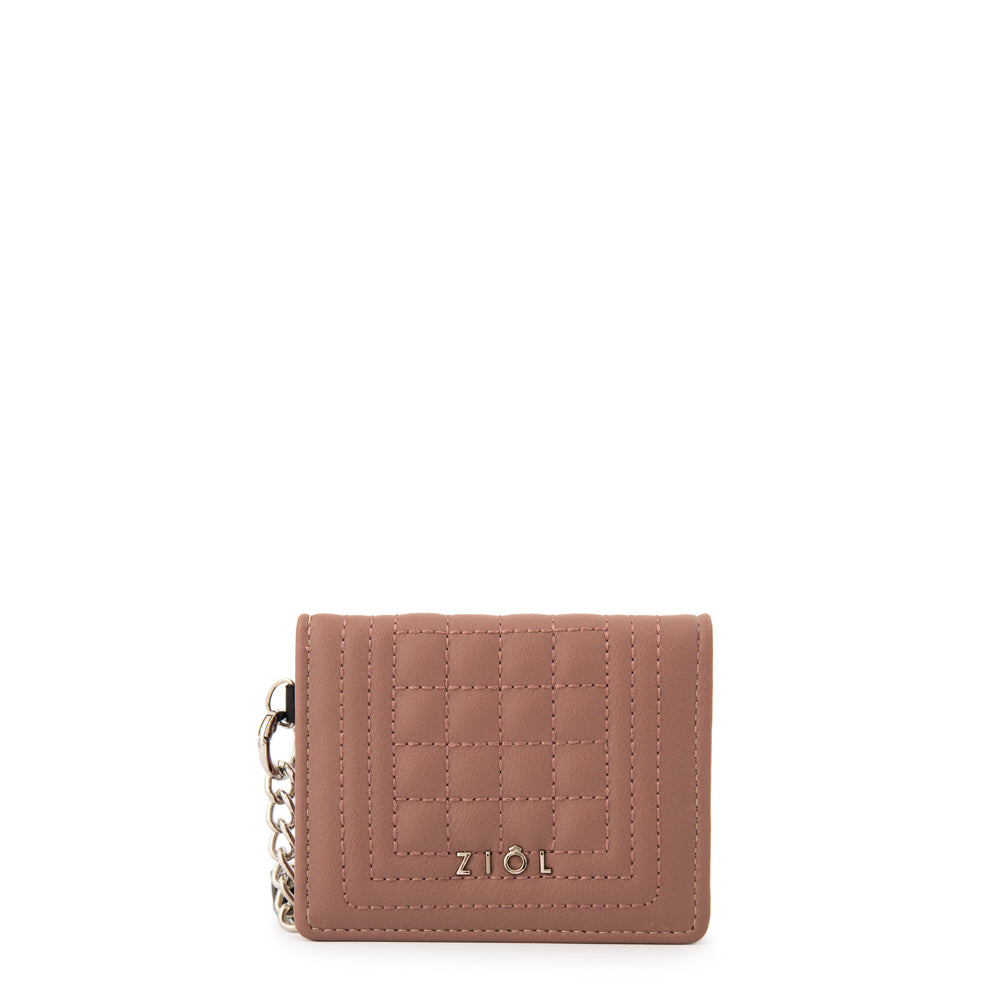 Tarjetero rectangular pequeña nay rosa viejo