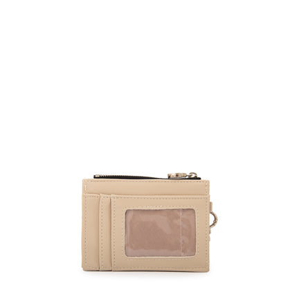 Tarjetero monedero nay pequeña beige