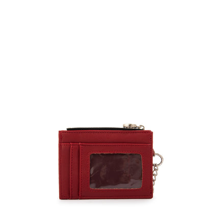 Tarjetero monedero pequeña nay rojo