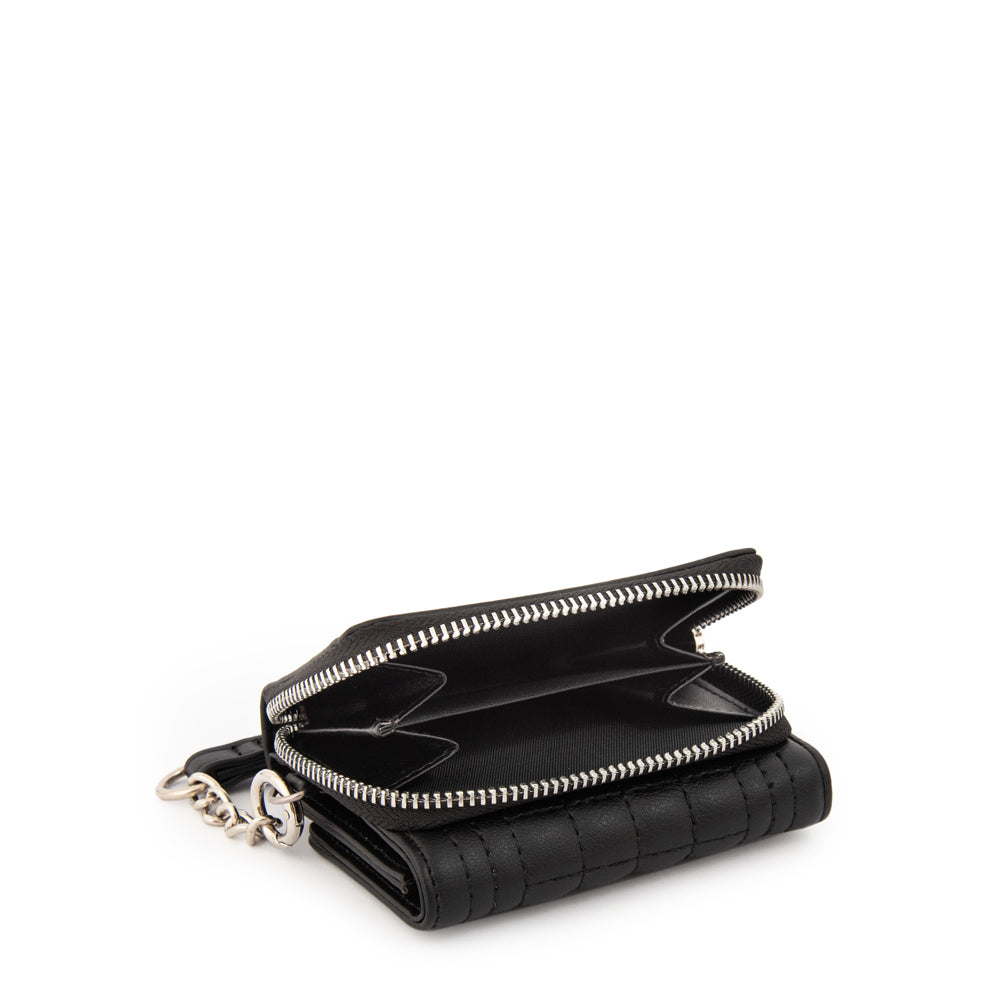 billetera cierre exterior pequeña nay negro