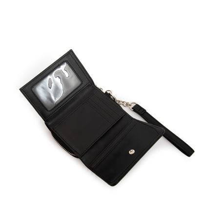 billetera cierre exterior pequeña nay negro