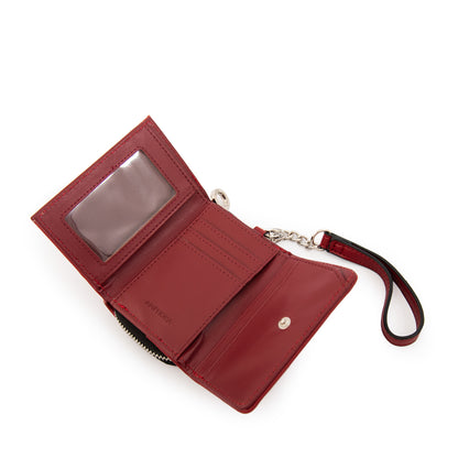 billetera cierre exterior pequeña nay rojo