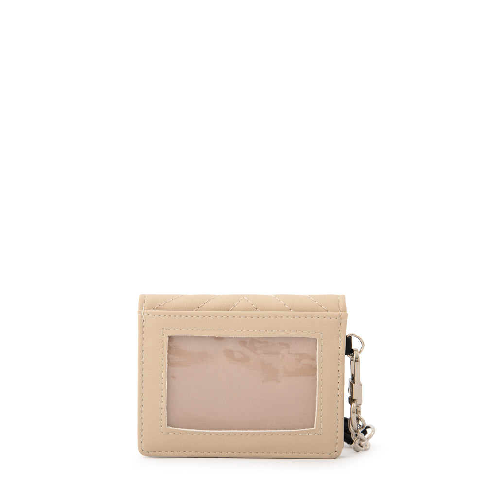 Tarjetero rectangular pequeña shanon beige