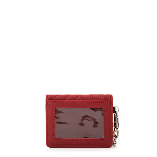 Tarjetero rectangular shanon pequeña rojo
