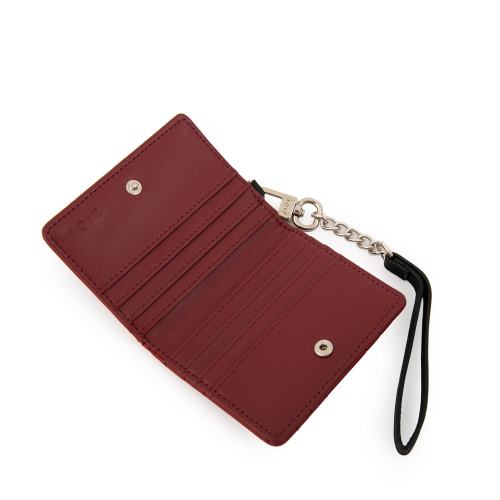 Tarjetero rectangular shanon pequeña rojo